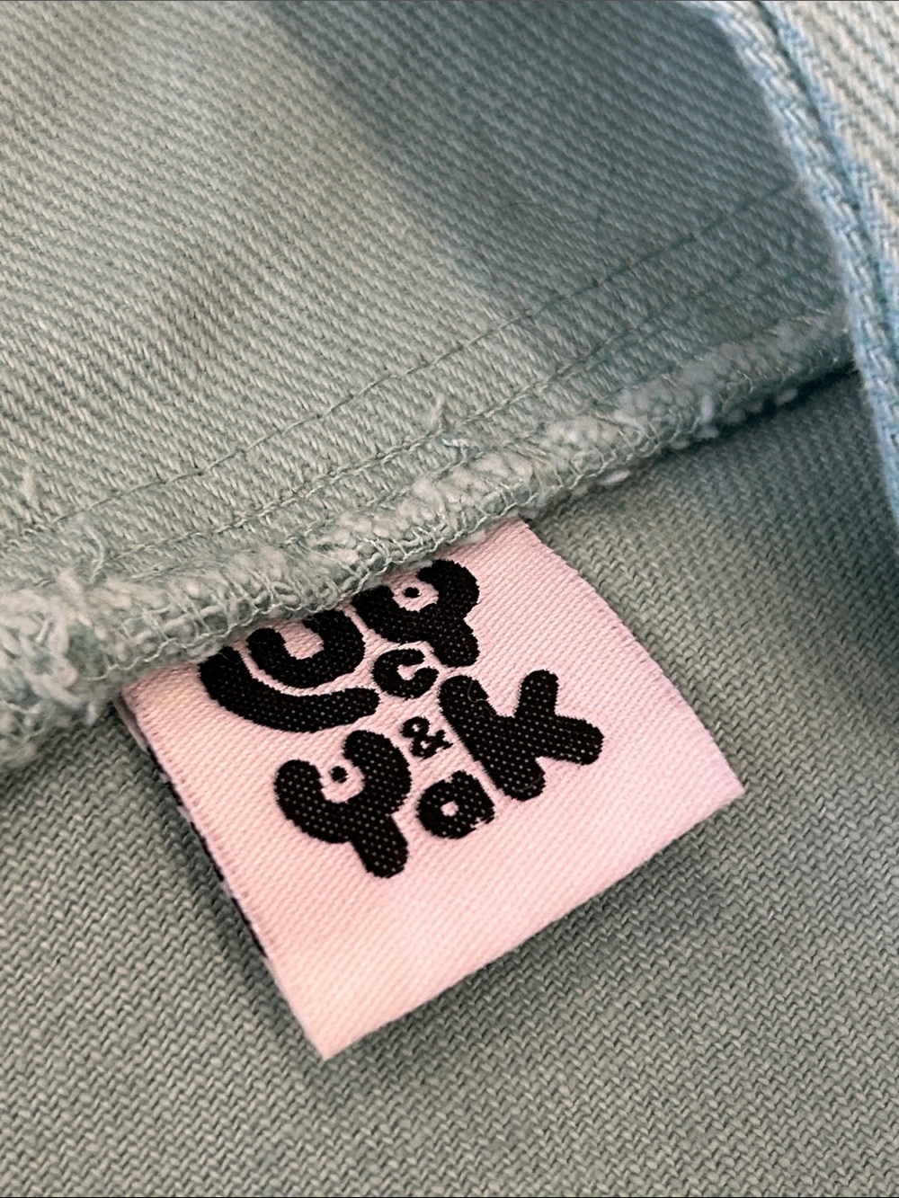 Lucy & Yak Easton Dungarees in Eggshell Blue Minimalist Size 12 - Picture 2 of 11
